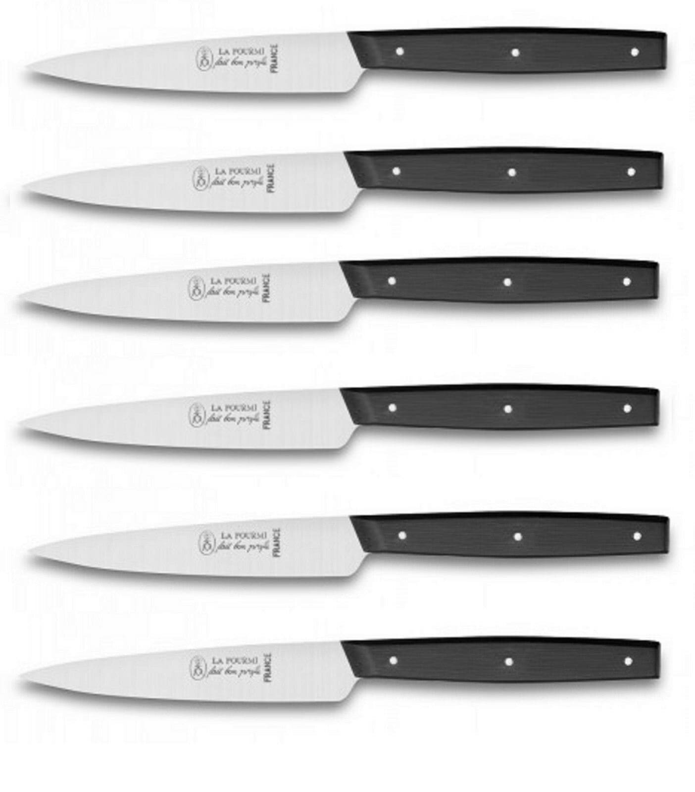 6 couteaux à steak lame lisse - Fortunat
